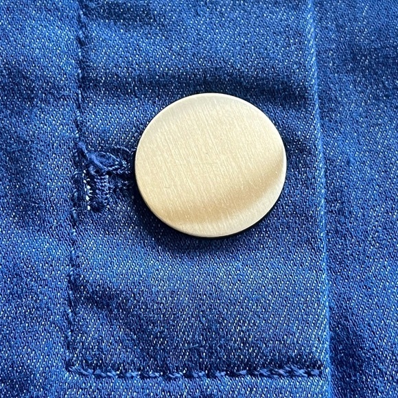 LOFT curvy high waist lyocell stretch side zip denim shorts - Picture 10 of 11